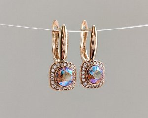 Серьги с кристаллами Swarovski