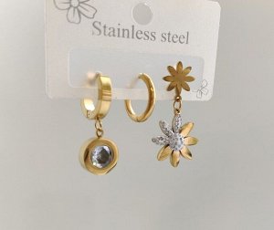 Серьги из стали (3 пары)