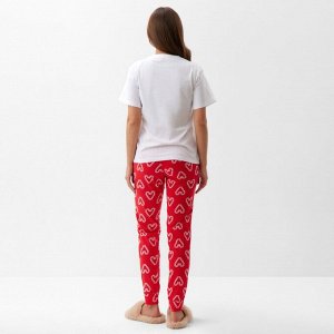 Пижама новогодняя женская (футболка и брюки) KAFTAN "Love" размер