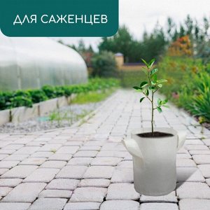 Контейнер с ручками, 18 * 21 см, 4 л, спанбонд, плотность 130 г/м*, Greengo