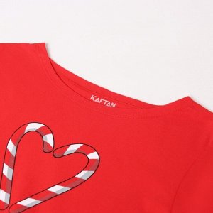 Пижама женская (лонгслив и брюки) KAFTAN "Love" размер