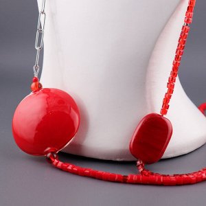 Lariat Red Муранское стекло/Металлическая застежка/Металл