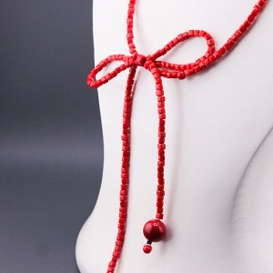 Bantik Red Муранское стекло/Металлическая застежка