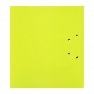 Папка–регистратор А4, корешок 70 мм, ErichKrause Neon, с арочным механизмом, неоновая, жёлтая, до 450 листов