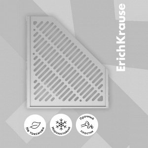 Лоток для бумаг вертикальный, 3 отделения, ErichKrause, сборный, серый