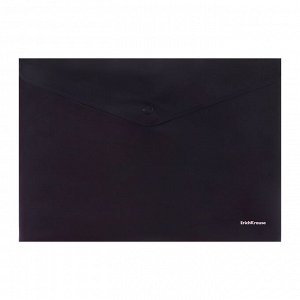 Папка-конверт на кнопке А4, 140 мкм, ErichKrause Fizzy Classic, непрозрачная, микс