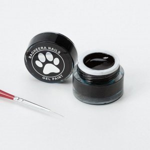 Гель-краска Чёрная Bagheera Nails BG, 5г