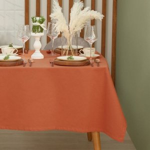 Скатерть Этель Kitchen 150x180 см, цвет оранжевый, 100% хлопок, саржа 220 г/м²