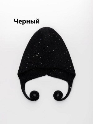 Чепчик взрослый женский одинарный с пухом енота цвет выбирайте при оформлении заказа