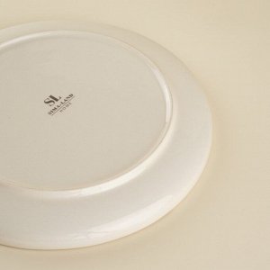 Тарелки SL Home «Леггеро», d=25.5 см, набор 2 шт., фарфор, бежевые