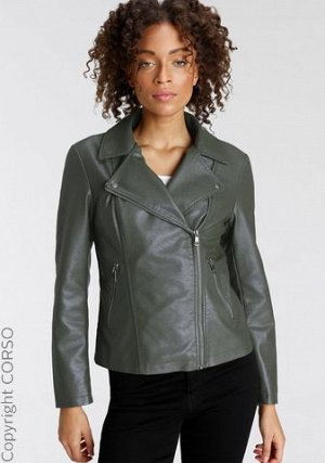 жакет бренд ONLY Куртка из искусственной кожи Onlmelana (Pu Jacke Onlmelana) Цвет изделия: оливковый Бренд: ONLY Ассортимент: Da. Блейзер Размерная категория: Нормальные размеры Дистрибьютор: BESTSELL