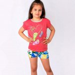 Футболка &quot;Bobito Girl&quot; коралловая для девочки