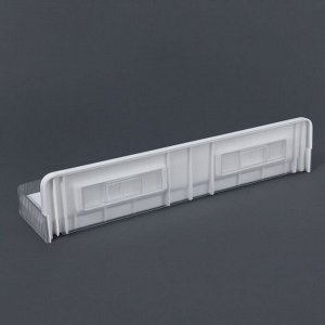 Органайзер-полка, навесной, с клеевой основой, 35x10x7.5 см, белый