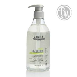 Loreal pure resource шампунь для нормальных и жирных волос глубокого очищения 500 мл БС