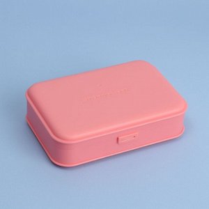 Органайзер с крышкой, для гигиенических принадлежностей, 14?9.5?3.5 см, розовый
