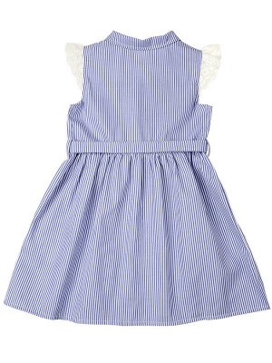 Платье Бренд:   Mini Maxi     Артикул:  UD 4563 син.полоса     Состав:  Текстиль (полоска), 100% хлопок