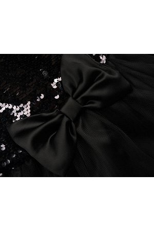 Платье, UD 6174 черн/сереб