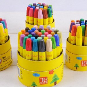 Восковые карандаши, 18 цветов
