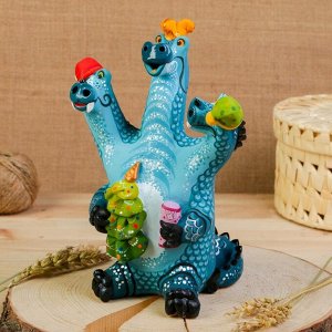Ковровская глиняная игрушка "Змей-Горыныч", 25 см