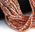 Нить Гематит Россия Рис 3х5 мм Медь 40 см