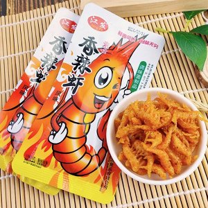 Снейк из соевого мяса "Острая креветка" Jiang Fa 26г.