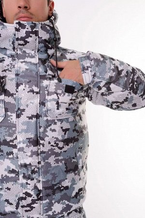 Костюм зимний Патриот -45 OneRus, алова, белый, Тритон