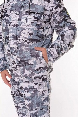 Костюм зимний Патриот -45 OneRus, алова, белый, Тритон