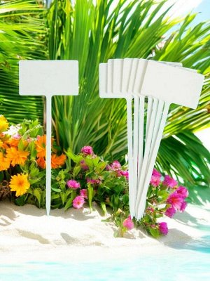 Табличка для подписи цветочная (набор 8 штук), 13 х 5 см, пластик