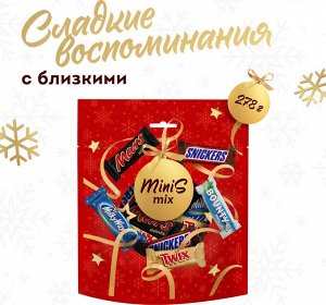 Mаrs Mix minis Bag (278 гр) Кулек. Новогодний набор сладостей Minis Mix
