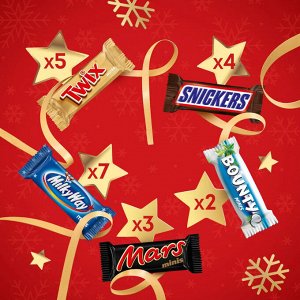 Mаrs Mix minis Bag (278 гр) Кулек. Новогодний набор сладостей Minis Mix