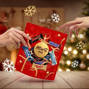 Mаrs Mix minis Bag (278 гр) Кулек. Новогодний набор сладостей Minis Mix