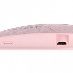 Лампа для маникюра LUF-09, UV/LED, 6 диодов, 6 Вт, USB, розовая