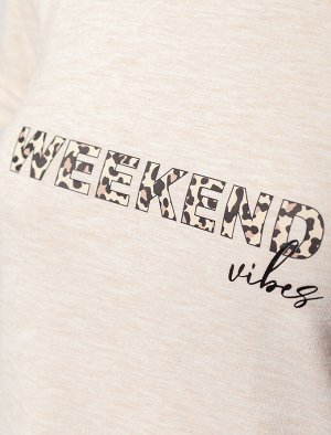 Платье из премиального хлопка с авторским принтом бежевый меланж_weekend_vibes