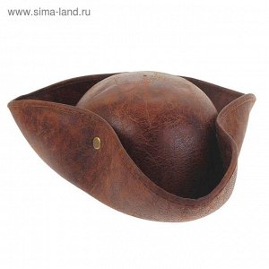 Шляпа Пират 56-58 см цвет коричневый