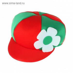 Шляпа Хлопчик цвет красно-зеленый