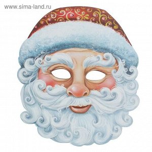 Маска Дед Мороз 26,5 х 29,3 см карнавальная
