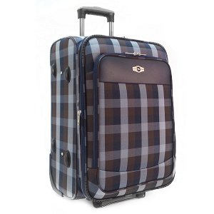Комплект чемоданов Borgo Antico. 2093 blue-brown (2 колеса)