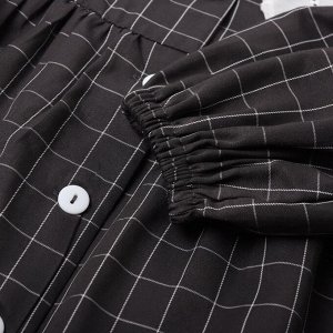 Платье детское с воротником KAFTAN 34 (122-128 см), цвет черный