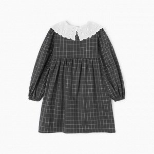 Платье детское с воротником KAFTAN 34 (122-128 см), цвет черный