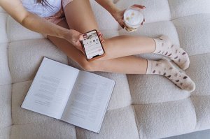 Женские теплые махровые носки укороченные