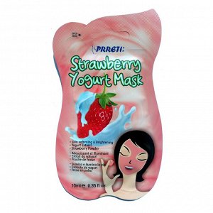 Йогуртовая маска для лица с экстрактом клубники "Prreti Yogurt Mask" 10 мл