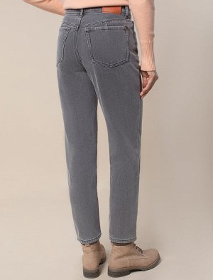 Джинсы mom-fit на флисе