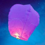 Небесный фонарик Конус фиолетовый