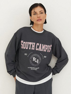 Свитшот свободного силуэта SOUTH CAMPUS