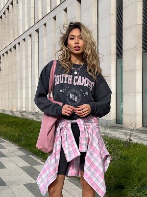 Свитшот свободного силуэта SOUTH CAMPUS