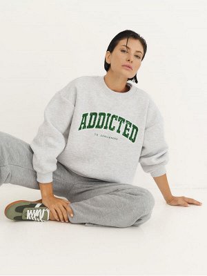 Утепленный свитшот оверсайз ADDICTED