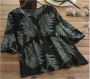 Блузка Блузка. Размер: (бюст, длина см) L (104, 71), XL (108, 76), 2XL (112, 77), 3XL (116, 78), 4XL (120, 79), 5XL (124, 80).