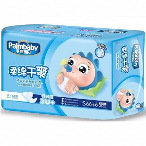 Подгузники детские SK06 "Palmbaby Традиционные" S72 4-8 кг, 72шт