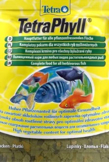 TetraPhyll корм для всех видов рыб растительные хлопья 12 г (sachet)