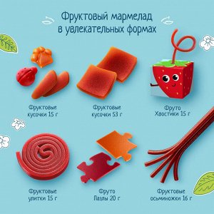 ФРУТОНЯНЯ ФрутоХвостики® с яблоком и земляникой 15г